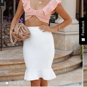 VICI Imelda bodycon ruffle skirt